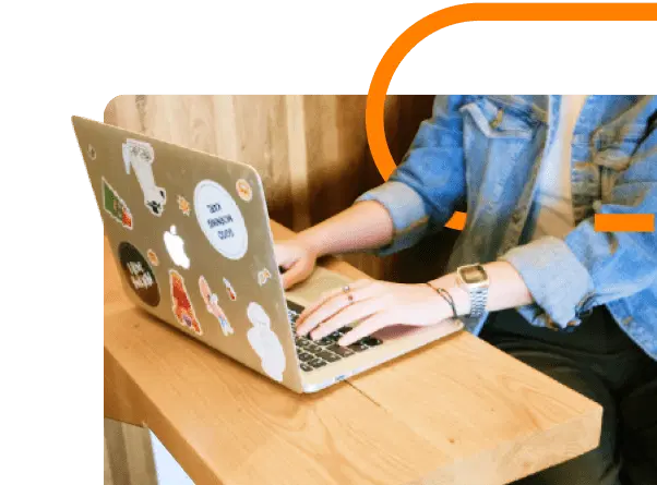 Decorative laptop image