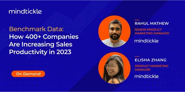 Benchmark Data: How 400+ Companies Are Increasing Sales Productivity in 2023